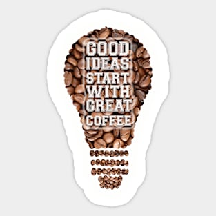 COFFEE - GREAT IDEAS Sticker
